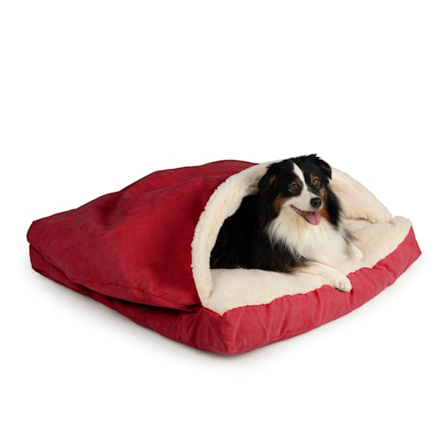 Snoozer Square Poly Cotton Cozy Cave for Dogs, 35" L X 35" W X 8" H
