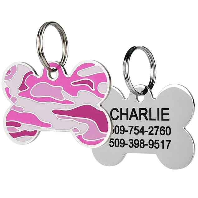 Stainless Steel Paw Pet ID Tag-Small Paw