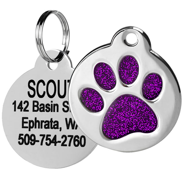 Buy Custom pet ID Tag Dog cat pet tag Game of Thrones Purple Stark Wolf SGL  Online at desertcartCyprus