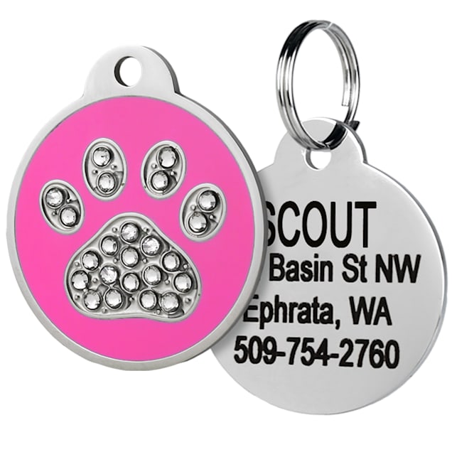 Swarovski crystal pet id tags 2025