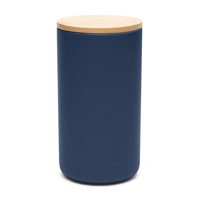 Waggo Royal Blue Simple Solid Dog Treat Jar Petco