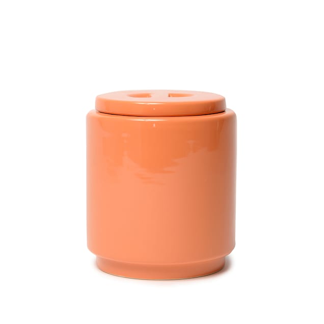 Waggo Rust Gloss Ceramic Dog Treat Jar - Carousel image #1