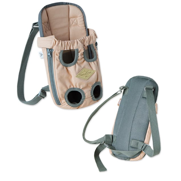 Touchdog Brown 'Wiggle-Sack' Fashion Designer Front and Backpack Dog  Carrier, 6 L X 7.5 W X 12.8 H