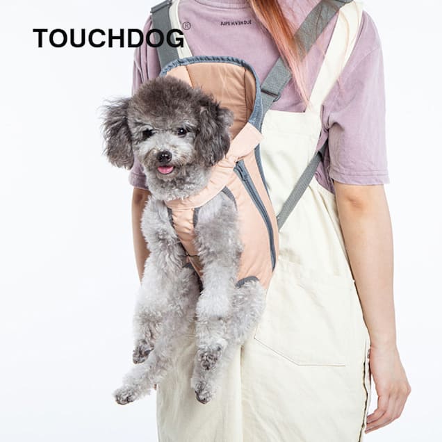 Touchdog Brown 'Wiggle-Sack' Fashion Designer Front and Backpack Dog  Carrier, 6 L X 7.5 W X 12.8 H