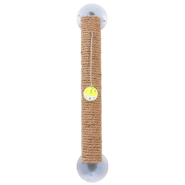 Pet Life Stick N Claw Sisal Rope and Toy Suction Cup Stick Shaped