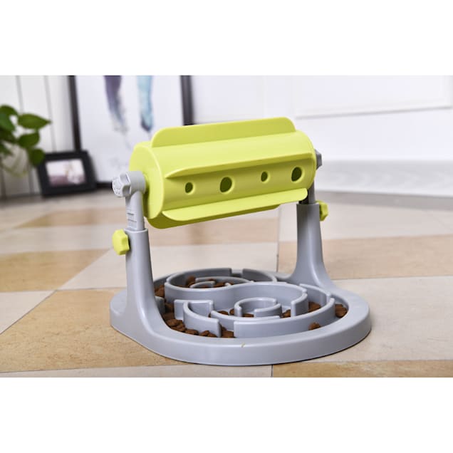 Pet Life Roto Paw IQ Training Interactive Rotating Slow Dog Feeder