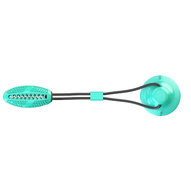 Pet Life Blue Grip N Play Treat Dispensing Football Shaped