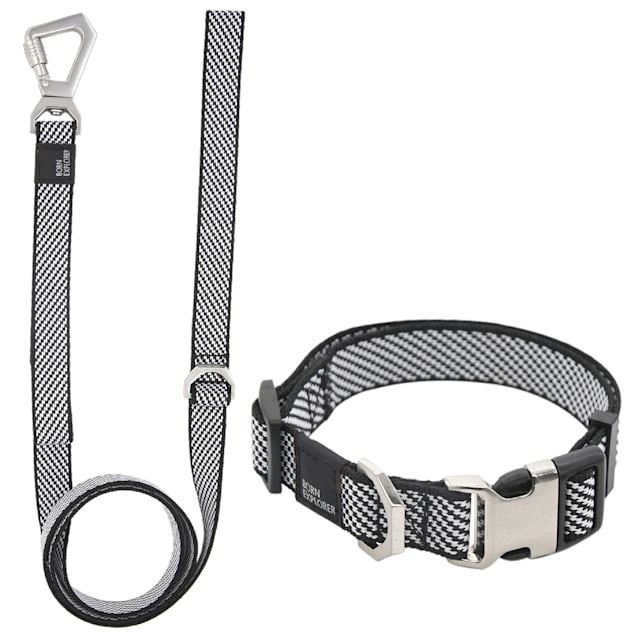 Pet Life Grey 'Escapade' Outdoor Series 2-in-1 Convertible Dog Leash and Collar, Small - Carousel image #1