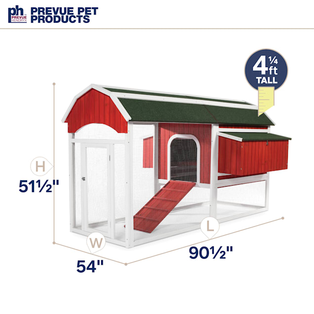 Prevue Pet Products Red Barn Chicken Coop - Carousel image #1