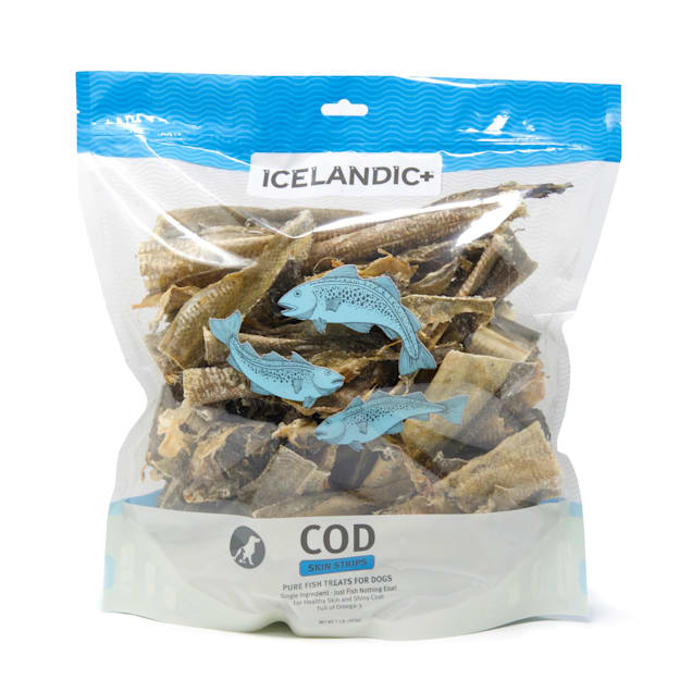 Icelandic+ Cod Skin Strips Dog Treats, 16 oz. - Carousel image #1