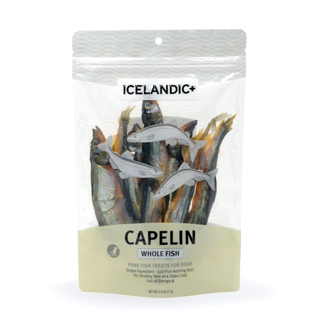 Icelandic+ Capelin Whole Fish Dog Treats, 2.5 oz. - Carousel image #1