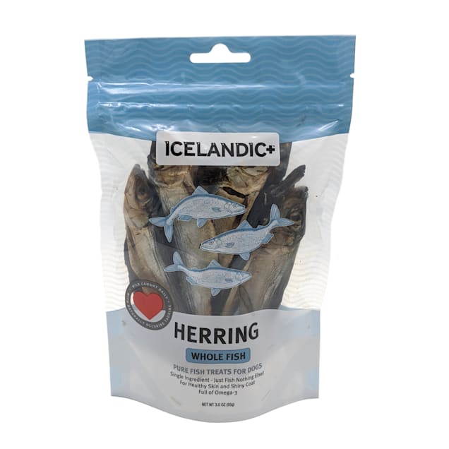 Icelandic+ Herring Whole Fish Dog Treats, 3 oz. - Carousel image #1