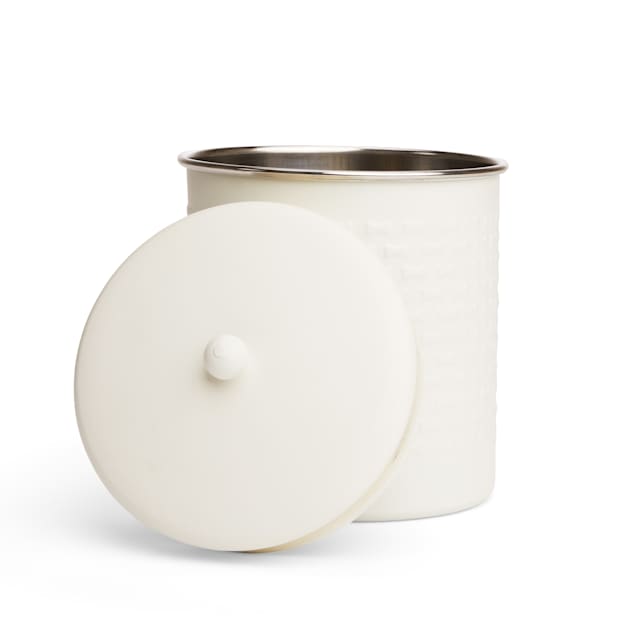 EveryYay Textured Bone Stainless Steel Treat Dog Jar