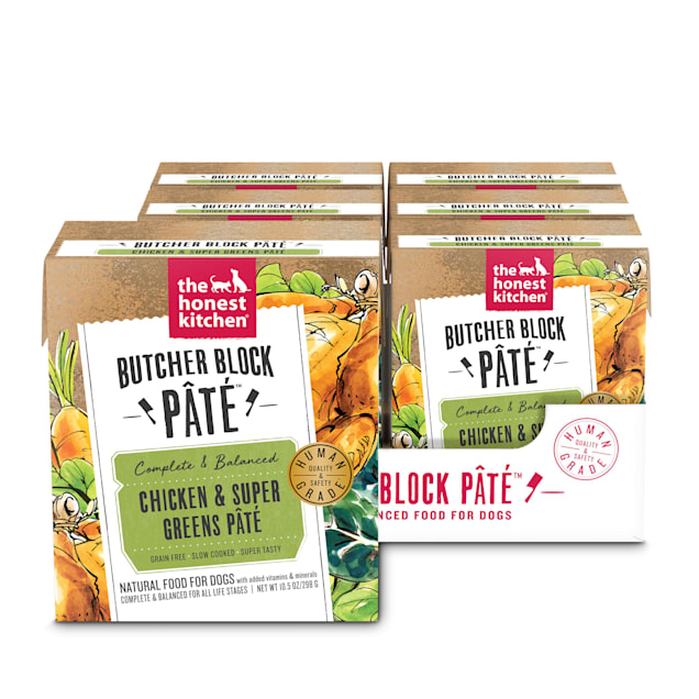 The Honest Kitchen Butcher Block Pate: Chicken  Super Greens Pate Wet Dog  Food, 10.5 oz., Case of Petco