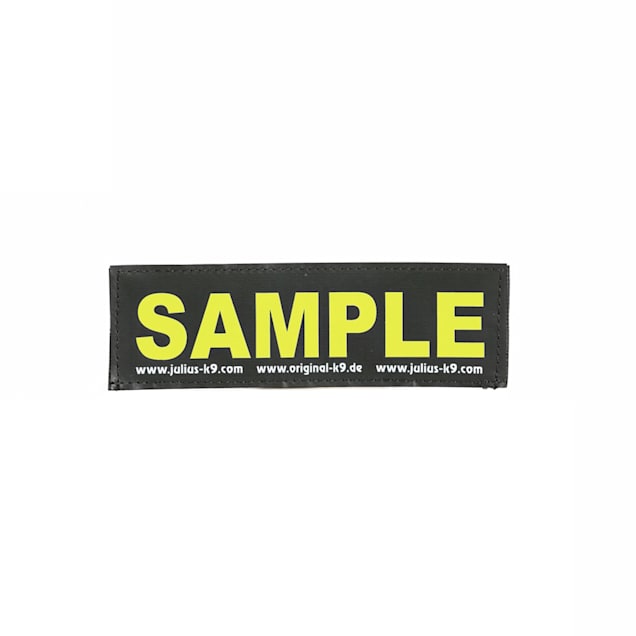 Julius K9 Custom Made Reflective Yellow Patch for Dogs Small