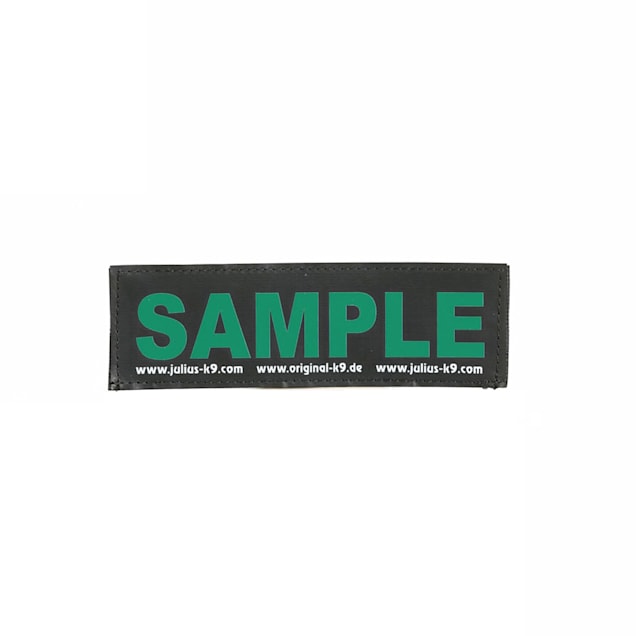 Julius-K9 Custom-Made Reflective Green Patch for Dogs, Small