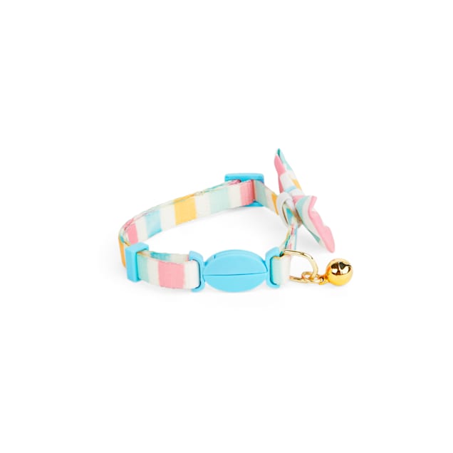 YOULY Easter Stripe Adjustable Cat Collar - Carousel image #1