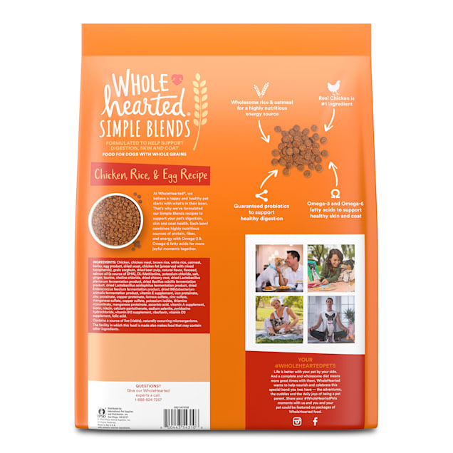 Wholehearted dog food discount ingredients