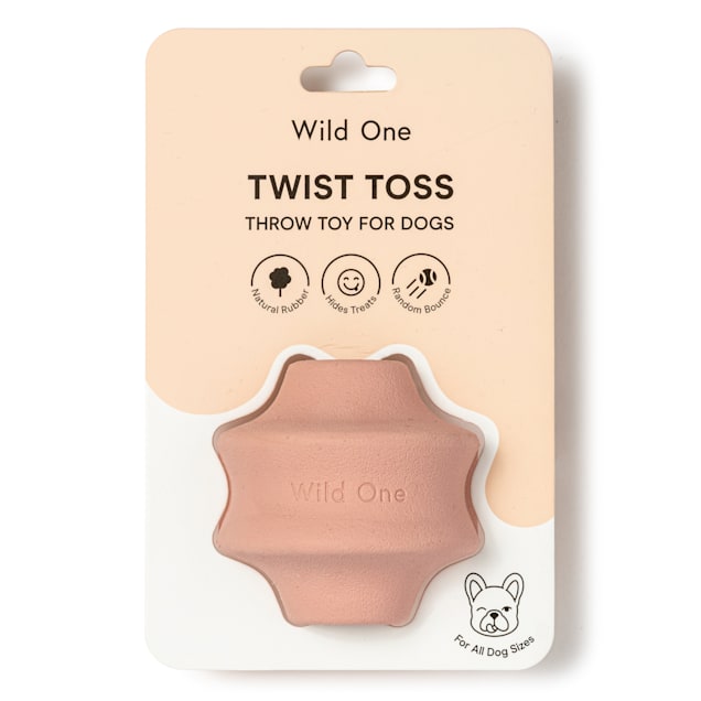 Wild One Blush Twist Toss Dog Toy, Medium - Carousel image #1