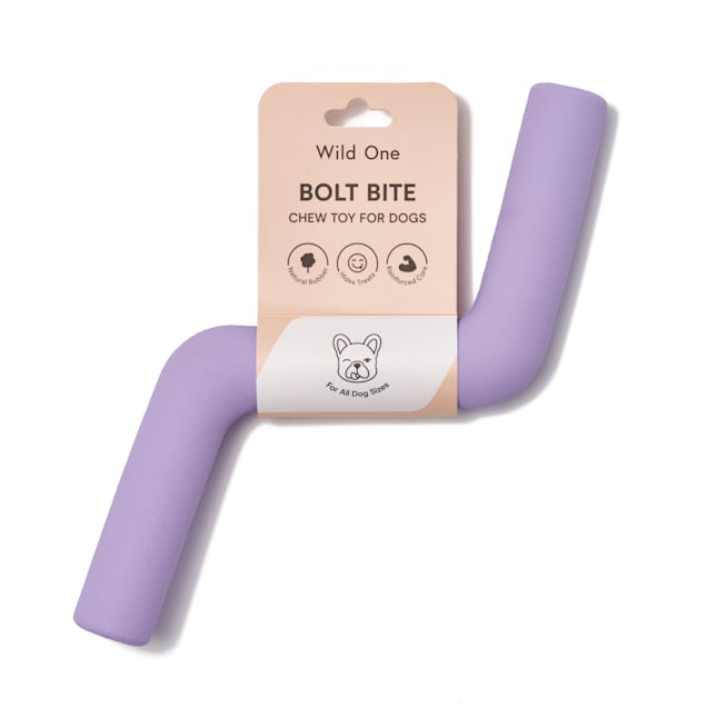 Wild One Lilac Bolt Bite Dog Toy, Medium - Carousel image #1