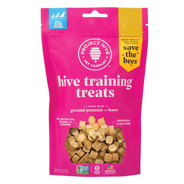 Project Hive Pet Company Non-GMO Peanut Butter and Organic Honey Flavored Training Dog Treats, 6 oz. - Carousel image #1