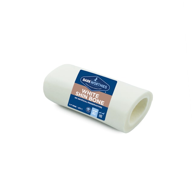 Barkworthies 3-4" White Bone Dog Chews - Carousel image #1
