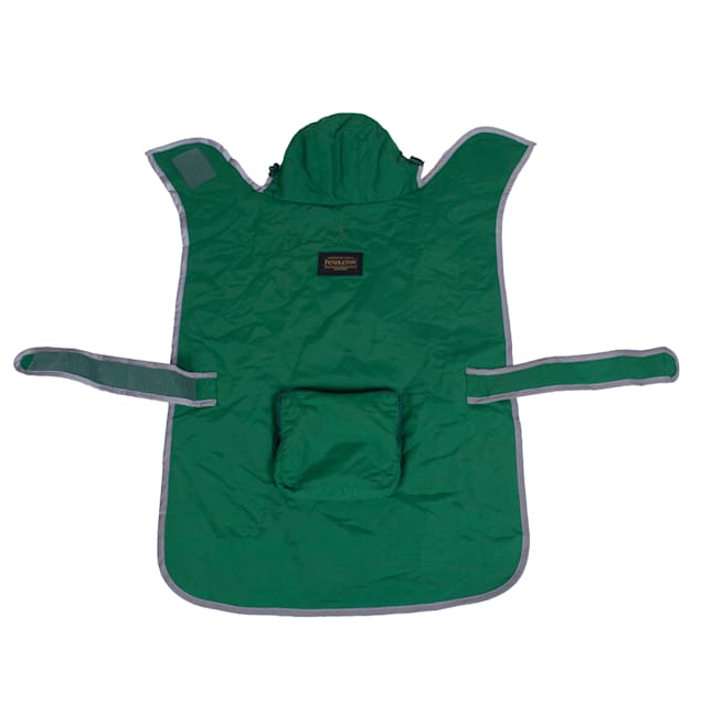 Pendleton Green Dog Rain Coat, X-Small - Carousel image #1