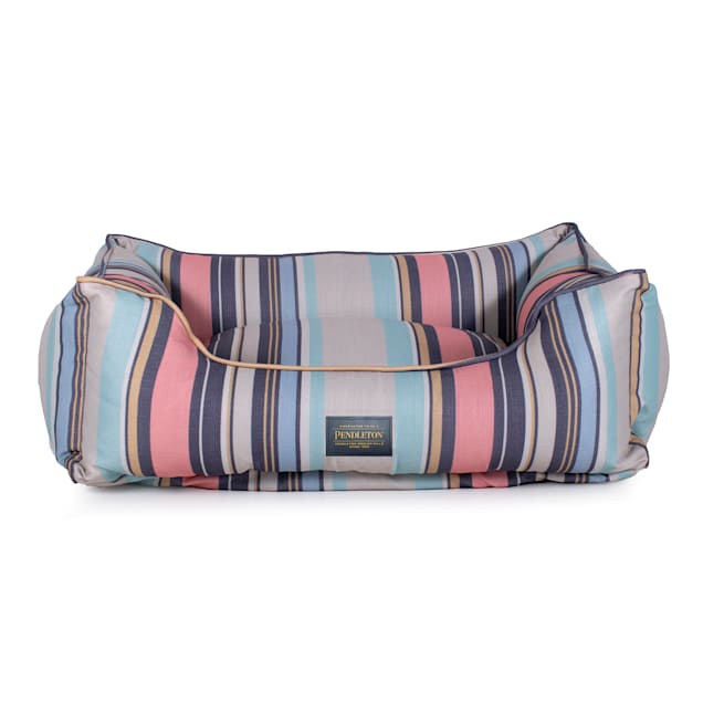Pendleton Coral Stripe All Season Kuddler Dog Bed, 30" L X 24" W - Carousel image #1