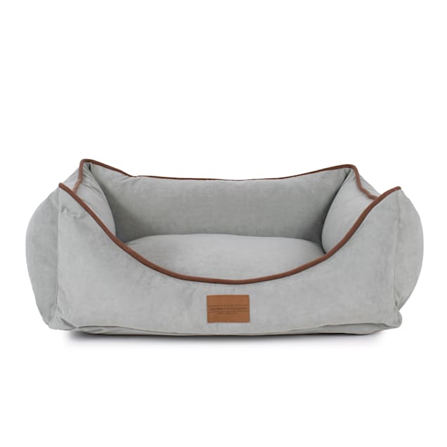 Carolina Pet Company Spa Blue Microfiber Low Profile Kuddler Dog Bed, 30" L X 24" W - Carousel image #1