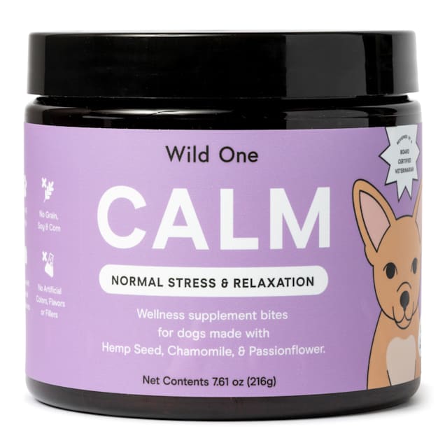 Wild One Calm Normal Stress & Relaxation Dog Supplement, 7.61 oz. - Carousel image #1