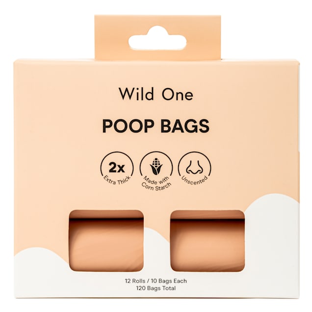 Wild One Eco-friendly Poop Bags for Dogs, Count of 120 - Carousel image #1