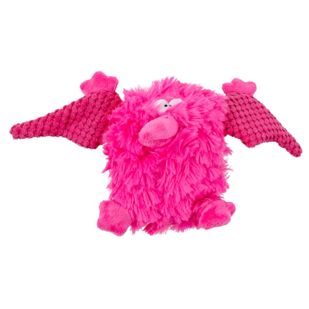 goDog Pink PlayClean Pterodactyl Dog Toy, Small - Carousel image #1