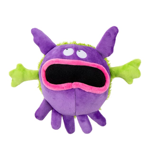 goDog Purple PlayClean Germs Dog Toy, Small - Carousel image #1