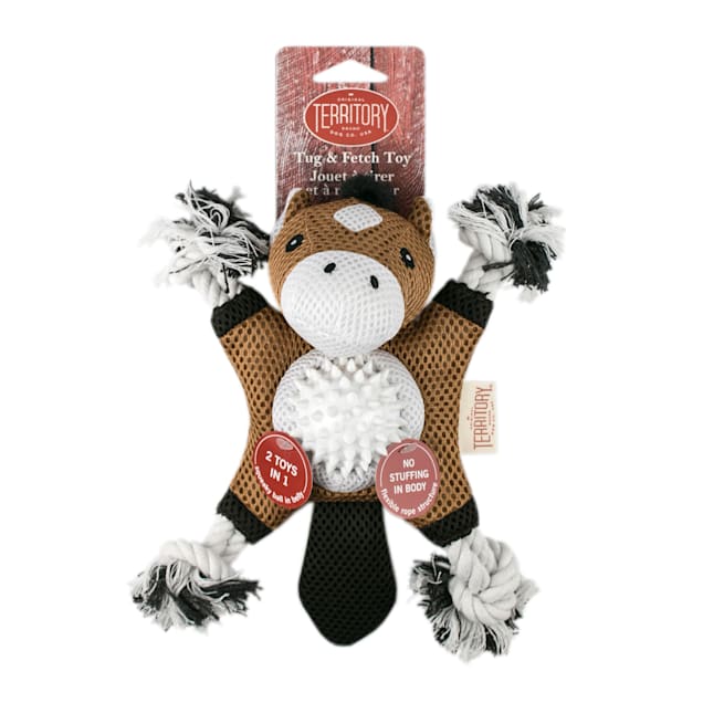 Territory Farm Friends Piggy 2-in-1 Dog Toy, Medium - Carousel image #1
