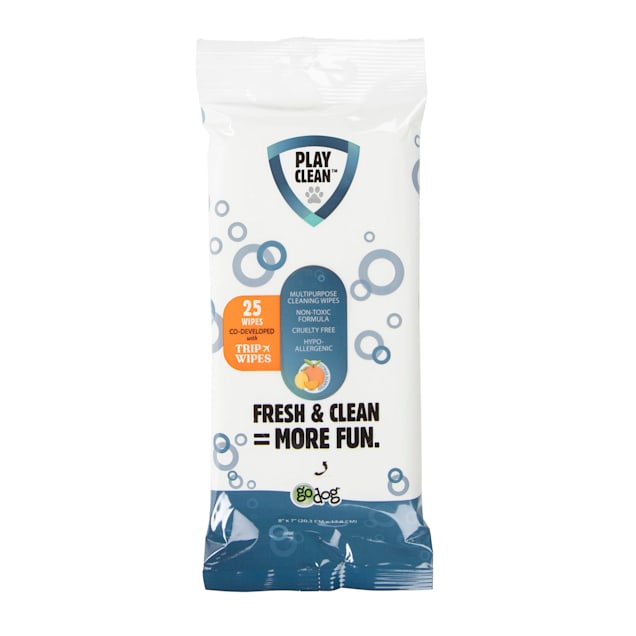 goDog PlayClean Wipes for Dogs, Count of 25 - Carousel image #1