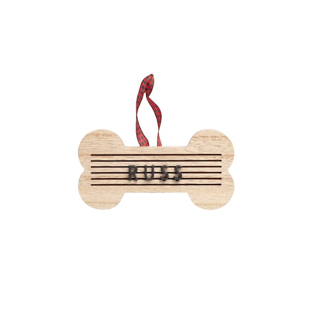Pearhead Pet Wooden Letterboard Dog Bone Ornament Kit - Carousel image #1