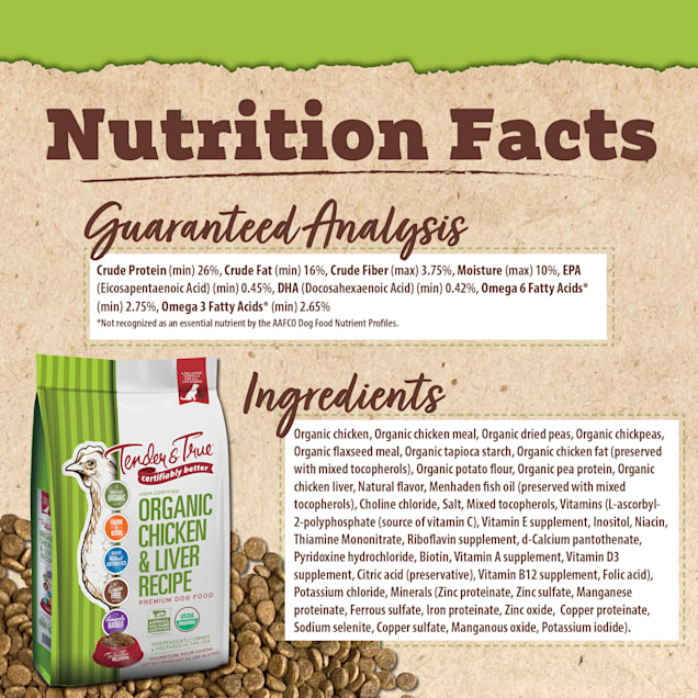 True dog food ingredients clearance