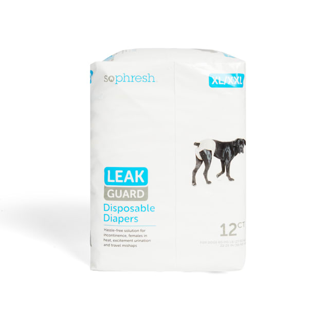 So Phresh Leak Guard Disposable Pet Diapers, X-Small, Count of 12