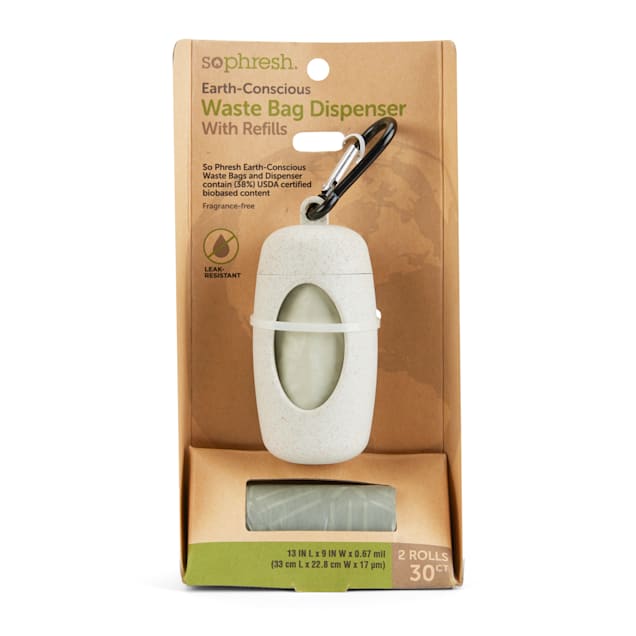 So Phresh EarthConscious Dog Waste Bag Dispenser with Refill Roll