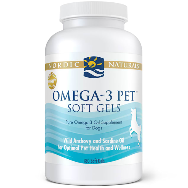 Nordic Naturals Omega-3 Pet Fish Oil Soft Gels for Dogs and Cats, Count of 180 - Carousel image #1