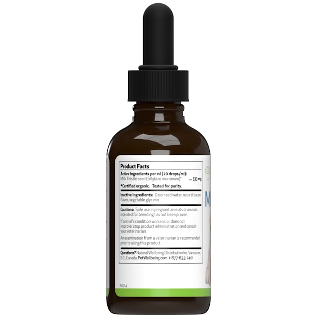 Pet Wellbeing Milk Thistle Natural Dog Liver Disease Support Supplement 2 fl. oz. Petco
