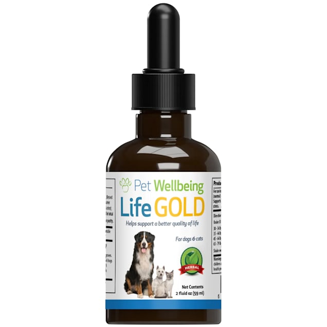 Pet Wellbeing Life Gold Natural Cat Cancer Support Supplement, 2 fl. oz. - Carousel image #1