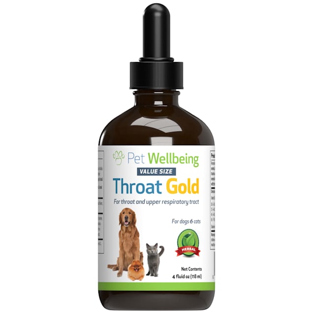 Pet Wellbeing Gold Natural Cough Throat Soother Supplement for