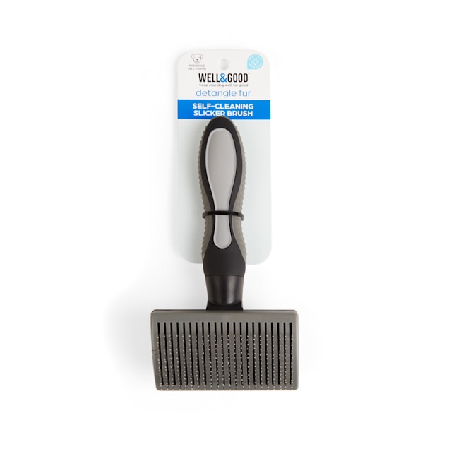 Self cleaning dog brush online