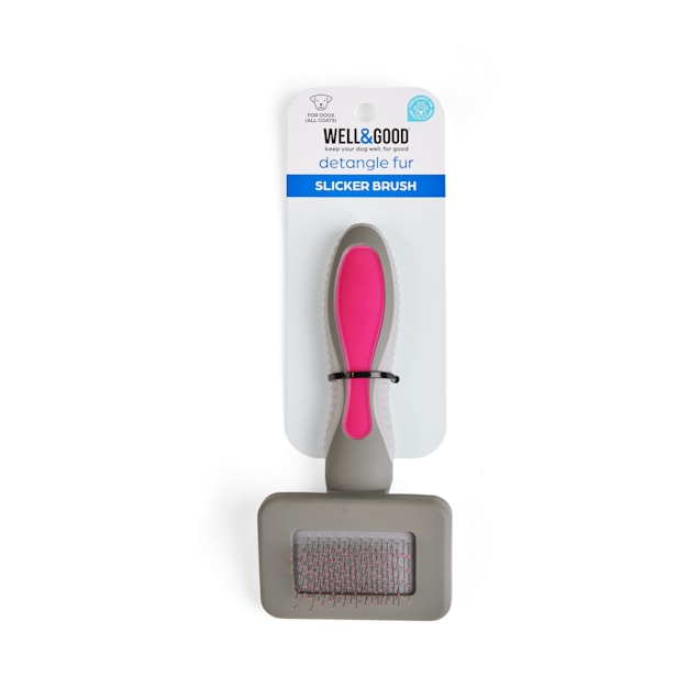 Well Good Pink Cushion Slicker Dog Brush Mini Petco