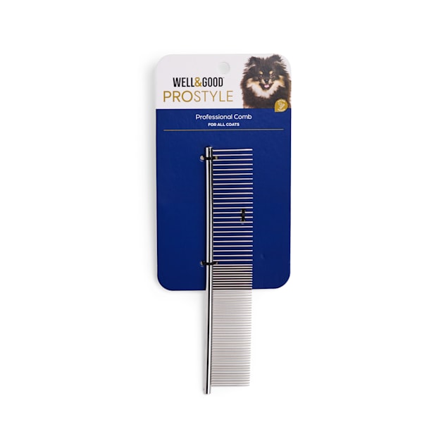 Well Good Prostyle Dual Row Metal Comb for Dogs Petco
