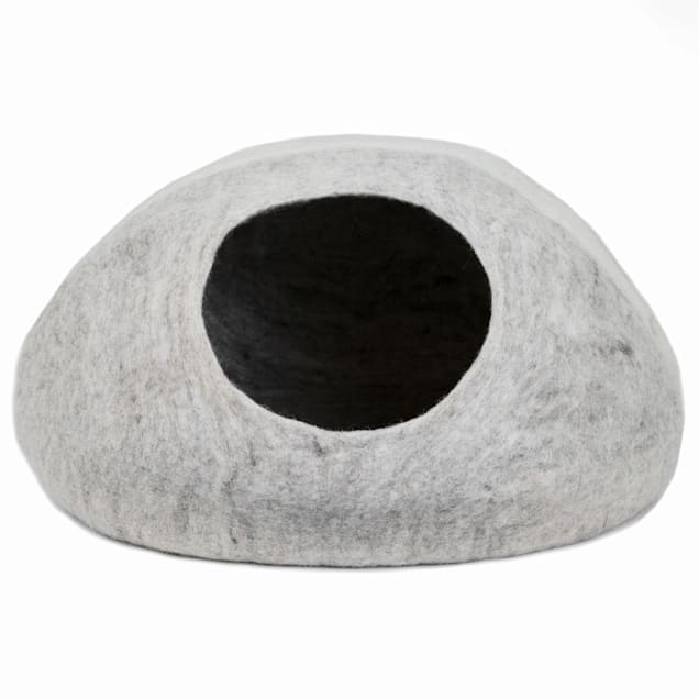 Mau Lifestyle Light Gray Horizon Cat Cave, 18" L X 20.5" W X 10" H - Carousel image #1