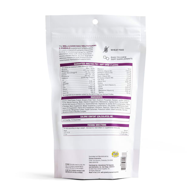Well & good 2025 multivitamins for dogs
