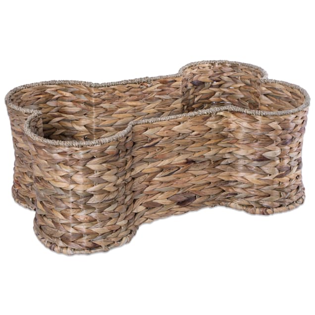 Bone Dry Hyacinth Bone Pet Basket, Medium - Carousel image #1