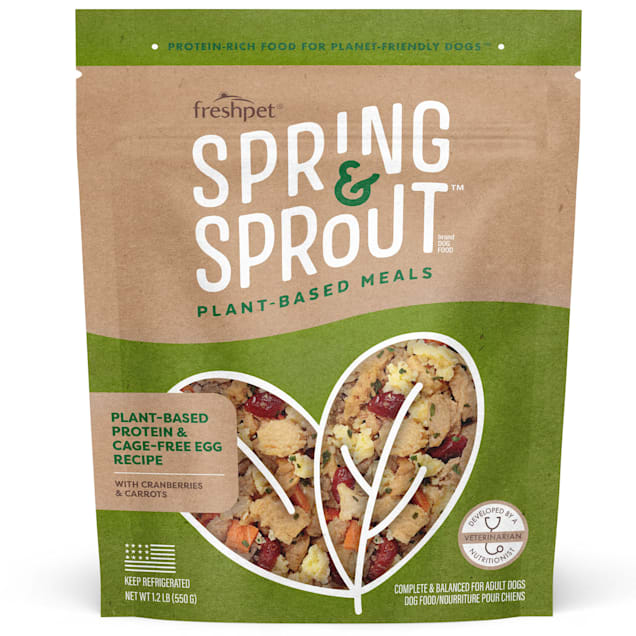 Freshpet Spring and Sprout Plant Based Protein & Cage-Free Egg Dry Food for Dogs, 1.2 lbs. - Carousel image #1